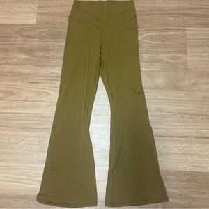 Aerie Mustard Color Flare Leggings